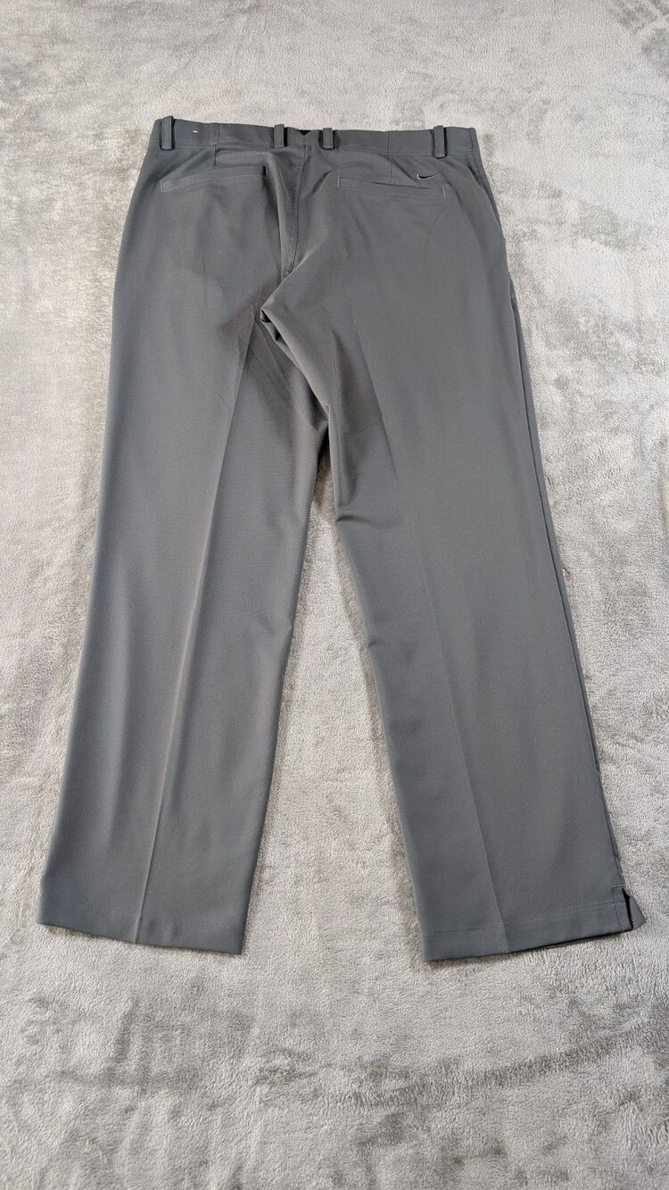 Nike Dri Fit Flex Golf Pants Mens 36x32 Gray Stretch Performance Casual - Picture 2 of 13